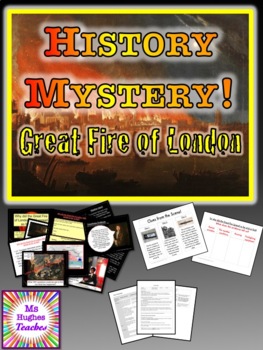 Preview of HISTORY MYSTERY The Great Fire of London 1666  - Primary evidence detectives!