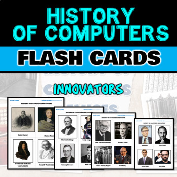Preview of HISTORY OF COMPUTER INNOVATORS - Flash Cards