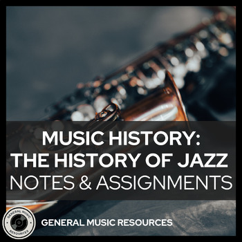 Preview of HISTORY OF JAZZ MUSIC | Music History Slides, Listening Links, etc.