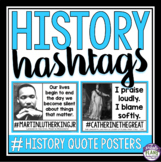 History Posters - Hashtag Quotes Bulletin Board Display De