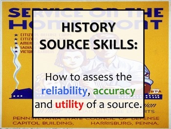 Preview of HISTORY SKILL: Assessing evidence on the American Home Front.