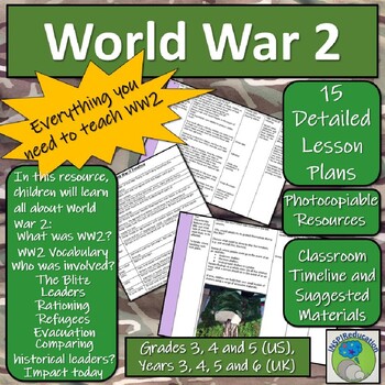 Preview of HISTORY World War 2 Lesson Plans and Resources - whole unit plan World History