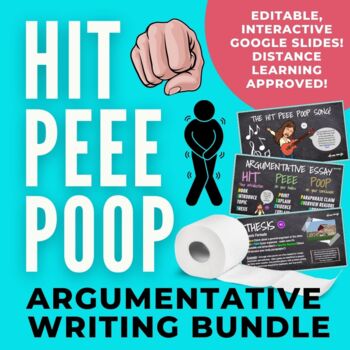 Preview of HIT PEEE POOP Argumentative Writing Bundle
