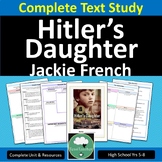 HITLERS DAUGHTER Novel Study Unit Jackie French