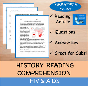 Preview of HIV & AIDS - Reading Comprehension Passage & Questions