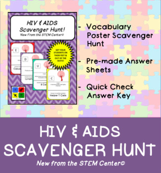 Preview of HIV and AIDS Scavenger Hunt