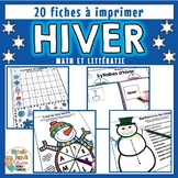 HIVER - Math et Littératie   - French Winter Math and Lite