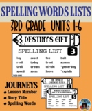 Journeys – Spelling Words Card Set - Grade 3