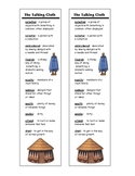 The Talking Cloth Vocabulary Bookmark