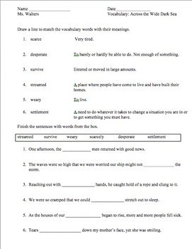 HM Vocabulary Pack 3rd Grade by Alissa Walters | TPT