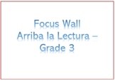 HMH Arriba la Lectura Focus Wall - Grade 3