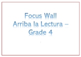 HMH Arriba la Lectura Focus Wall - Grade 4