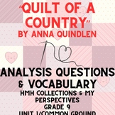 HMH Collections MyPerspectives "Quilt of a Country" Analys