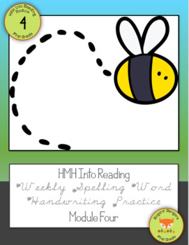 Preview of HMH Ed First Grade Spelling Word Handwriting Practice Module 4