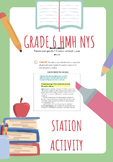 HMH Grade 6 Unit 4 "from Animal Snoops" Station Print Out