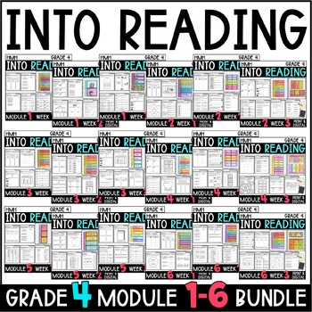 Preview of Into Reading HMH 4th Grade HALF-YEAR BUNDLE: Modules 1-5 Supplements • GOOGLE