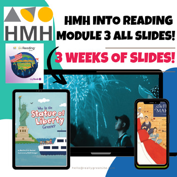 Preview of HMH INTO READING MODULE 3 ALL SLIDES/ PDF POWERPOINTS 3RD GRADE COMPLETE