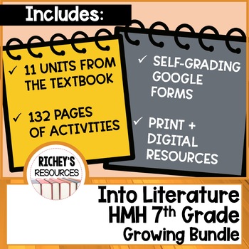 Preview of HMH Into Literature Grade 7 Growing Bundle Digital and Print