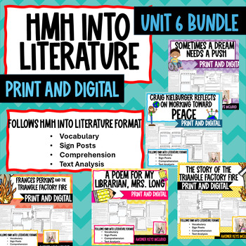 Preview of HMH Into Literature 7th Grade Unit 6 BUNDLE Print and Digital NO PREP