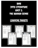 HMH Into Literature 8th Gr Unit 2 Learning Targets Digital