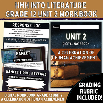Preview of HMH Into Literature Digital Notebook Grade 12 Unit 2