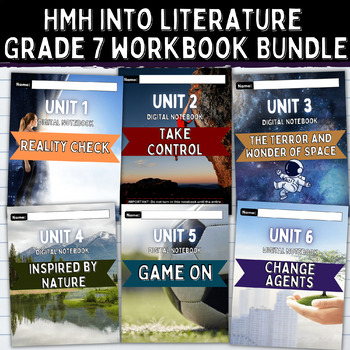 Preview of HMH Into Literature Digital Notebook Grade 7 ALL UNITS BUNDLE