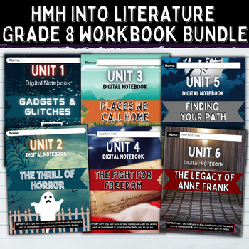 Preview of HMH Into Literature Digital Notebook Grade 8 ALL UNITS BUNDLE
