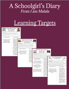 Preview of HMH Into Literature Gr 6 Unit 2 Learning Targets