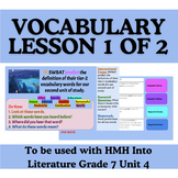 HMH Into Literature Grade 7 Unit 4 Vocabulary Lesson (1 of 2)