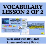 HMH Into Literature Grade 7 Unit 4 Vocabulary Lesson (2 of 2)