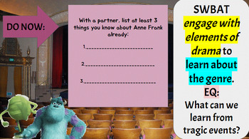 Preview of HMH Into Literature, Grade 8, Unit 6-Text 1-Anne Frank Drama