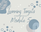 HMH Into Math 1st Grade: Module 5 Learning Targets