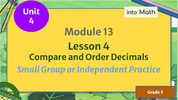 Preview of HMH Into Math, Grade 5, Module 13 Bundle (Lessons 1-4)