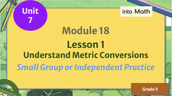 Preview of HMH Into Math, Grade 5, Module 18 Bundle (Lessons 1-3)