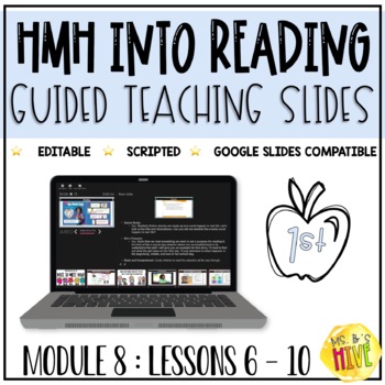 Preview of HMH Into Reading 1st Grade Guided Teaching Slides: Module 8 Week 2