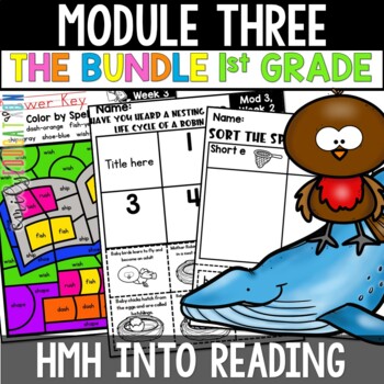 Preview of HMH Into Reading 1st Grade Module 3 Activities Bundle Digital and PRINT