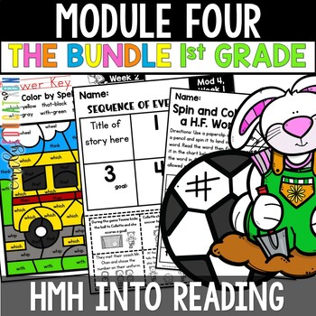 Preview of HMH Into Reading 1st Grade Module 4 Digital and Print Activity Bundle