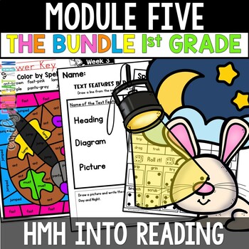 Preview of HMH Into Reading 1st Grade Module 5 Activities Bundle Print and Digital