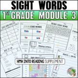 HMH Into Reading 1st Grade Sight Word Practice Module 3 Su