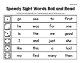 HMH:  Into Reading 1st Grade Speedy Sight Words Roll and R