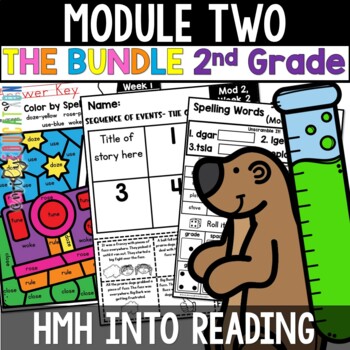 Preview of Module 2 HMH Into Reading 2nd Grade Bundle Digital and PRINT Worksheets