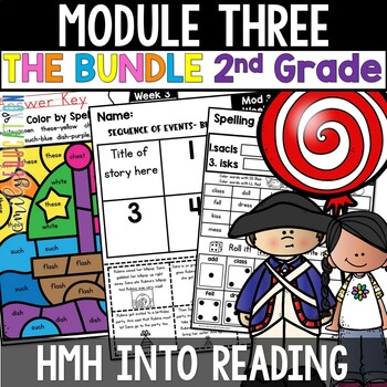 Preview of Module 3 HMH Into Reading 2nd Grade Bundle Digital and PRINT Worksheets