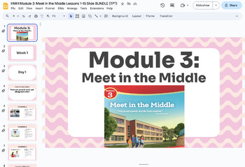 Preview of HMH Into Reading 2nd Grade Module 3 Slides BUNDLE (Lessons 1-15)