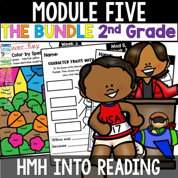 Preview of HMH Into Reading 2nd Grade Module 5 Activities Bundle PRINT and DIGITAL