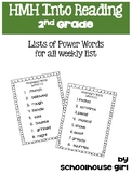 HMH Into Reading 2nd Grade Vocabulary Words lists