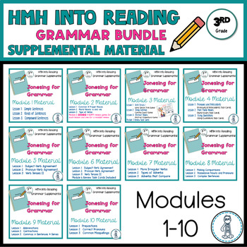 Preview of HMH Into Reading Grammar - Modules 1-10 ~3rd Grade