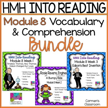 Preview of Into Reading HMH 3rd Grade Module 8 BUNDLE