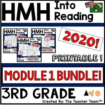 Preview of HMH Into Reading 3rd Grade Module 1 Supplement | Printable Bundle