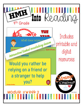 Preview of HMH Into Reading 4th Grade/Module 1 Week 2 Supplement