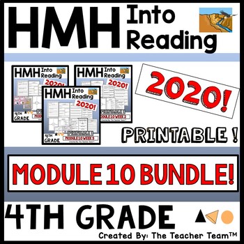 Preview of HMH Into Reading 4th Grade Module 10 Supplement | Printable Bundle